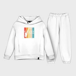 Детский костюм оверсайз Soul jazz, цвет: белый