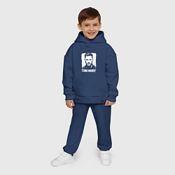 Детский костюм оверсайз Том Харди в краске экспрессия, цвет: тёмно-синий — фото 2