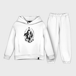 Детский костюм оверсайз Рыцарь в цветочном венце, цвет: белый