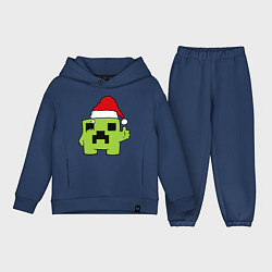 Детский костюм оверсайз Minecraft: New Year, цвет: тёмно-синий