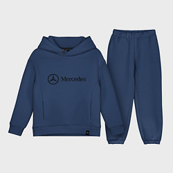 Детский костюм оверсайз Mercedes Logo, цвет: тёмно-синий