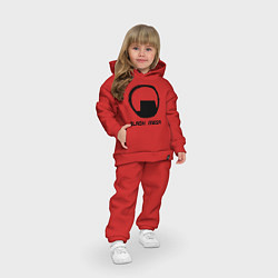 Детский костюм оверсайз Black Mesa: Logo, цвет: красный — фото 2