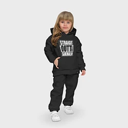 Детский костюм оверсайз Straight Outta Sakhalin, цвет: черный — фото 2