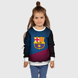 Свитшот детский FCB Barcelona, цвет: 3D-белый — фото 2