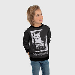 Свитшот детский Wanted Cat, цвет: 3D-черный — фото 2