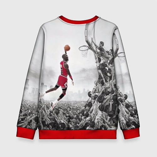 Детский свитшот Michael Jordan NBA / 3D-Красный – фото 2