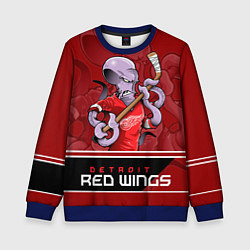 Свитшот детский Detroit Red Wings, цвет: 3D-синий