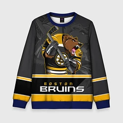 Свитшот детский Boston Bruins, цвет: 3D-синий