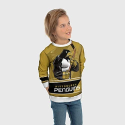 Свитшот детский Pittsburgh Penguins, цвет: 3D-белый — фото 2