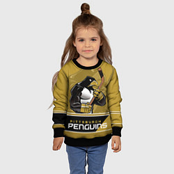 Свитшот детский Pittsburgh Penguins, цвет: 3D-черный — фото 2