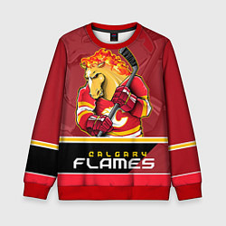 Свитшот детский Calgary Flames, цвет: 3D-красный