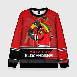 Свитшот детский Chicago Blackhawks, цвет: 3D-черный