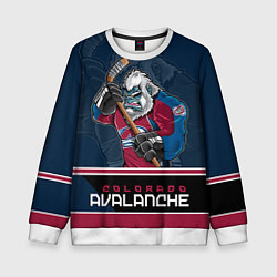 Свитшот детский Colorado Avalanche, цвет: 3D-белый