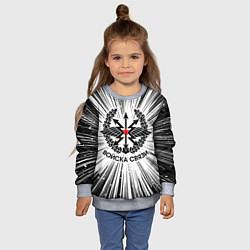 Свитшот детский Войска связи, цвет: 3D-меланж — фото 2