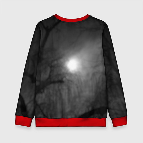 Детский свитшот Grumpy Cat / 3D-Красный – фото 2