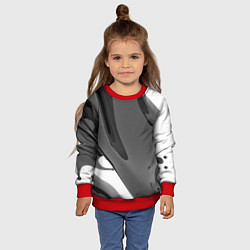 Свитшот детский Краска, цвет: 3D-красный — фото 2