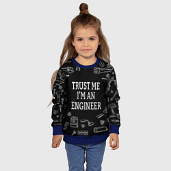 Свитшот детский Строитель 13, цвет: 3D-синий — фото 2