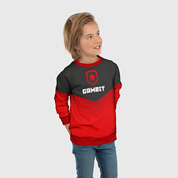 Свитшот детский Gambit Gaming Uniform, цвет: 3D-красный — фото 2