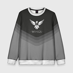 Свитшот детский Wings Uniform, цвет: 3D-белый
