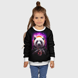 Свитшот детский Panda Cosmonaut, цвет: 3D-белый — фото 2