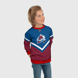 Свитшот детский NHL: Colorado Avalanche, цвет: 3D-красный — фото 2