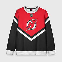 Свитшот детский NHL: New Jersey Devils, цвет: 3D-белый