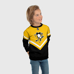 Свитшот детский NHL: Pittsburgh Penguins, цвет: 3D-черный — фото 2