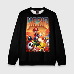 Свитшот детский Mario Doom, цвет: 3D-черный