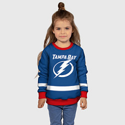 Свитшот детский Tampa Bay: Kucherov, цвет: 3D-красный — фото 2