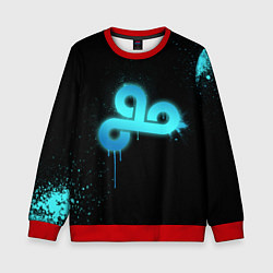 Свитшот детский Cloud 9: Black collection, цвет: 3D-красный
