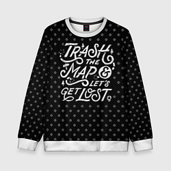 Детский свитшот Trash the Map