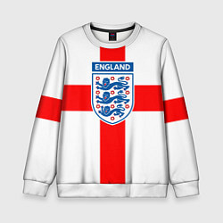 Свитшот детский Сборная Англии, цвет: 3D-белый