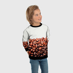 Свитшот детский Coffee, цвет: 3D-черный — фото 2