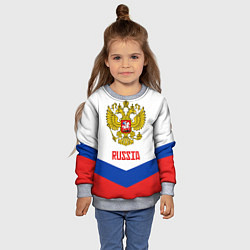 Свитшот детский Russia Hockey Team, цвет: 3D-меланж — фото 2