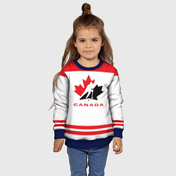 Свитшот детский Canada Team, цвет: 3D-синий — фото 2