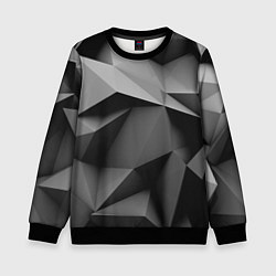 Свитшот детский Gray abstraction, цвет: 3D-черный