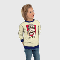 Свитшот детский Moe's KFC, цвет: 3D-синий — фото 2