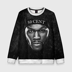 Свитшот детский 50 cent: black style, цвет: 3D-белый