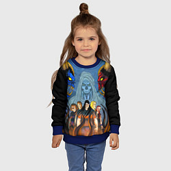 Свитшот детский Dethklok: Heroes, цвет: 3D-синий — фото 2