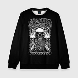 Свитшот детский Amon Amarth: Trio Skulls, цвет: 3D-черный