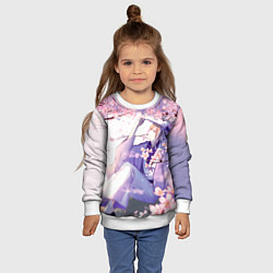 Свитшот детский Тетрадь дружбы Нацумэ, цвет: 3D-белый — фото 2