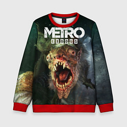 Свитшот детский Metro Exodus, цвет: 3D-красный