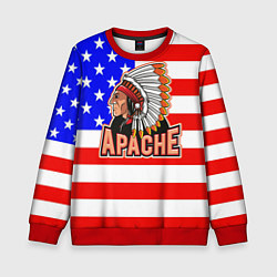 Свитшот детский Apache, цвет: 3D-красный