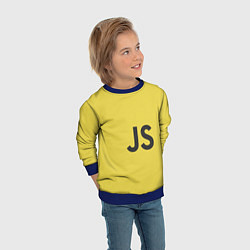 Свитшот детский JavaScript, цвет: 3D-синий — фото 2