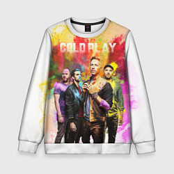Свитшот детский Coldplay, цвет: 3D-белый