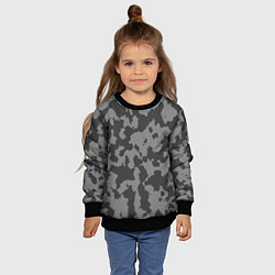 Свитшот детский Ночной Камуфляж, цвет: 3D-черный — фото 2