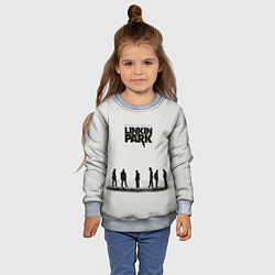 Свитшот детский Группа Linkin Park, цвет: 3D-меланж — фото 2