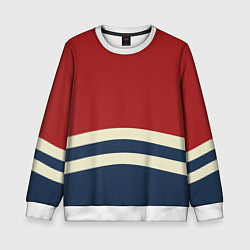 Свитшот детский Волны в море, цвет: 3D-белый