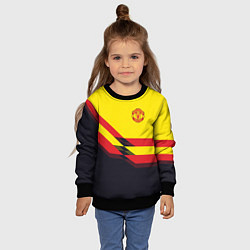 Свитшот детский Man United FC: Yellow style, цвет: 3D-черный — фото 2