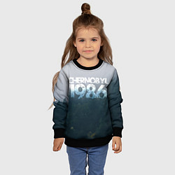 Свитшот детский Чернобыль 1986, цвет: 3D-черный — фото 2